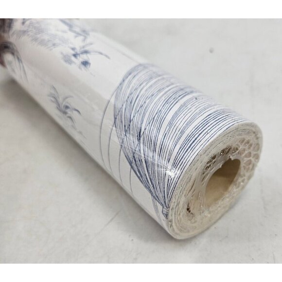 New Charles Burger Wallpaper Blue Toile 21" x 11 yards Ballon de Gonesse - Picture 5 of 6